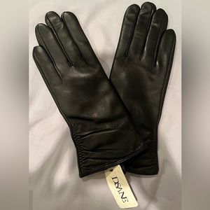 Authentic Dsane Black Leather Gloves
